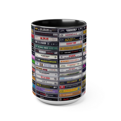 Retro Vibes: 80s & 90s Hip Hop Cassette Mug