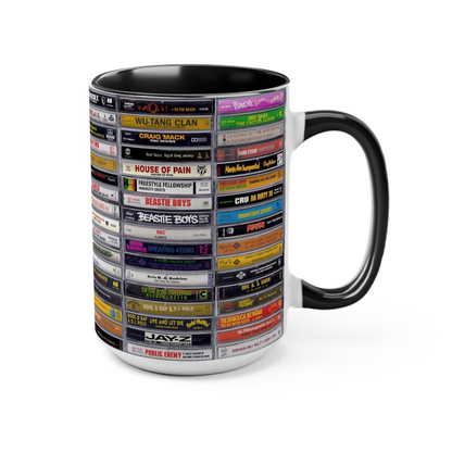 Retro Vibes: 80s & 90s Hip Hop Cassette Mug