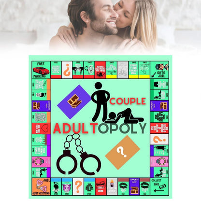 Adultopoly CoupleBoard Game|Couple Board Game