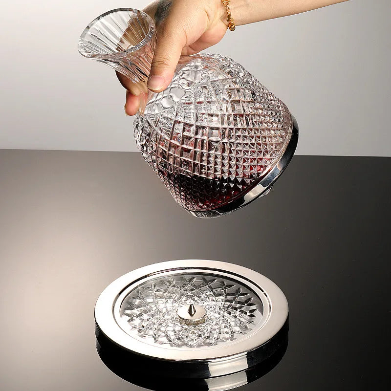 Jalite™ Top Shelf 360° Spinning Decanter (Wine or Spirits)