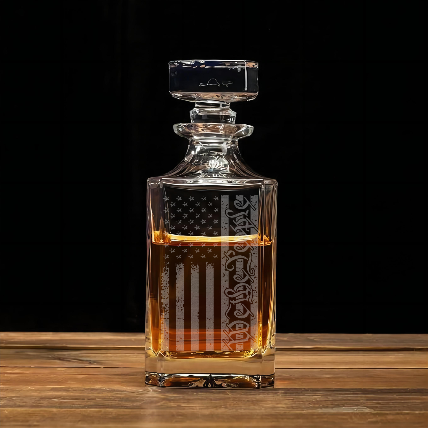 Jalite™Glorious flag, the best gift for veterans, top personalized  Whiskey Decanter